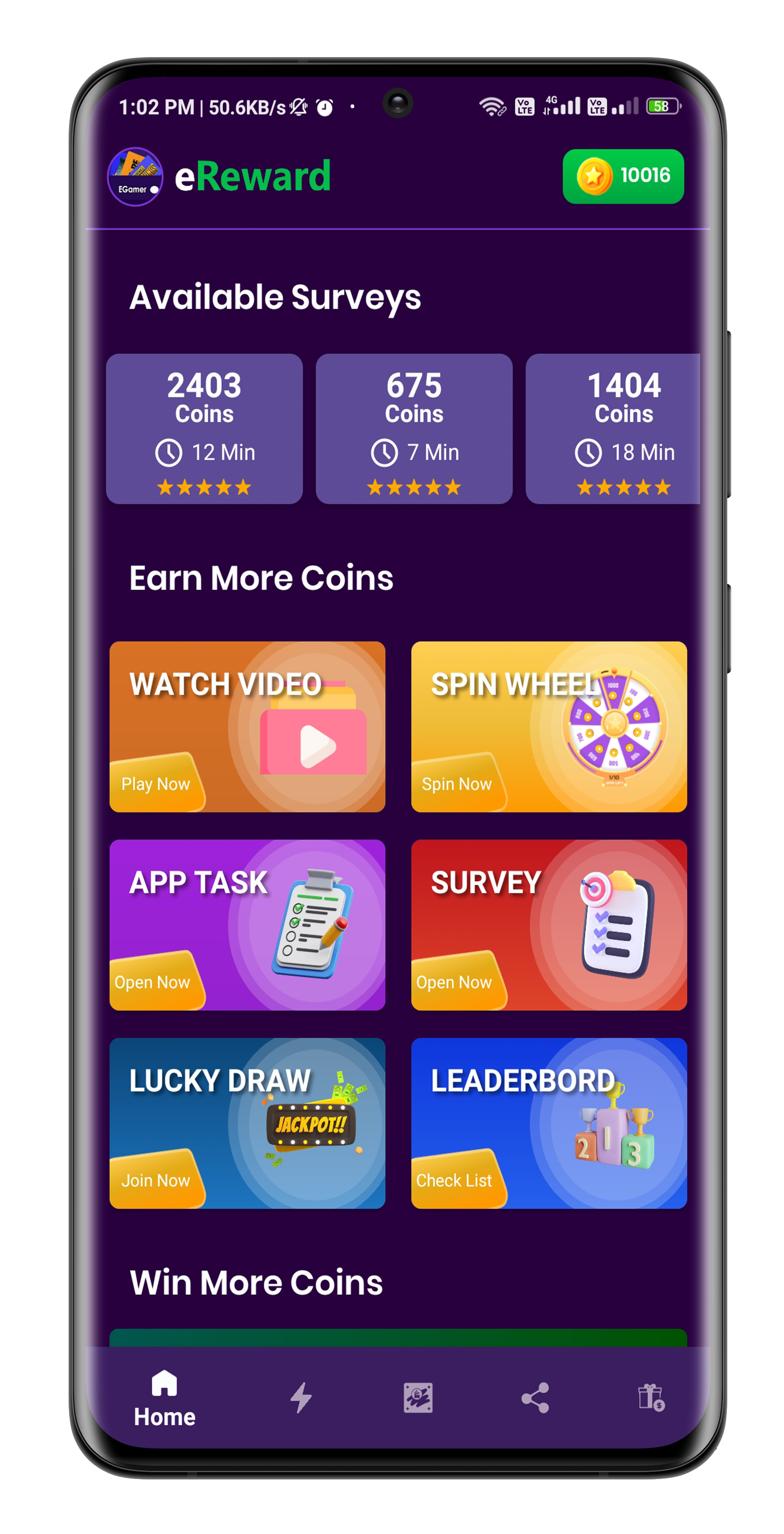 eReward app